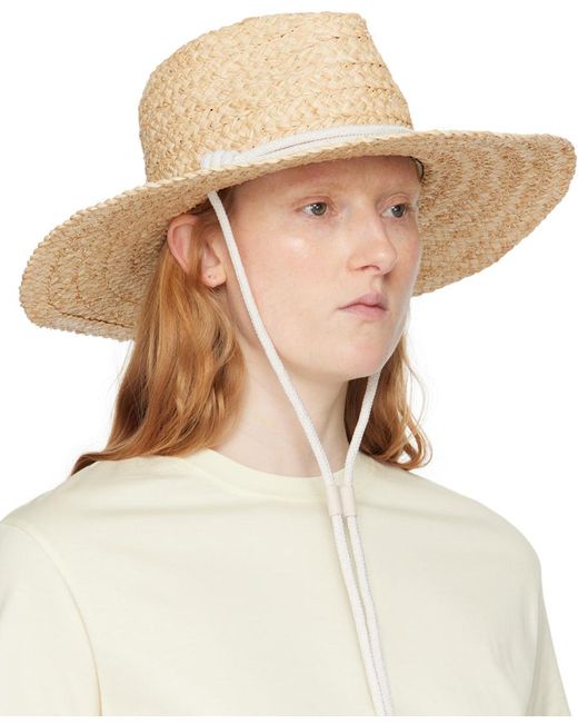 Rag & Bone Natural Beige Braided Straw Panama Hat