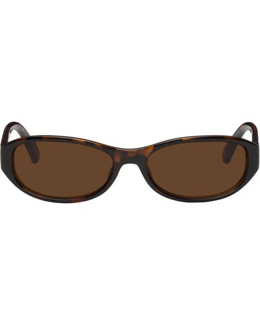 Le Specs Brown 'Dont Cha' Sunglasses