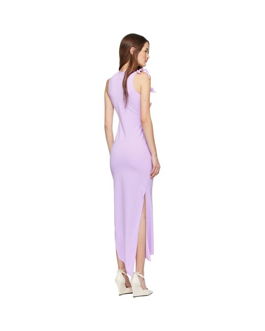 Coperni Black Flower Maxi Dress