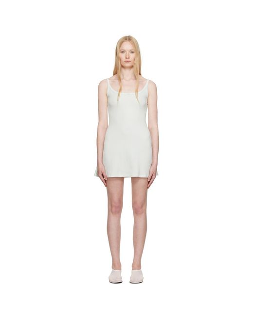 Skims Black Drop Needle Pointelle Cami Minidress
