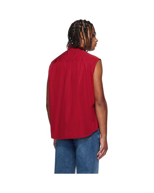 Our Legacy Red Wing Sleeveless Shirt for men