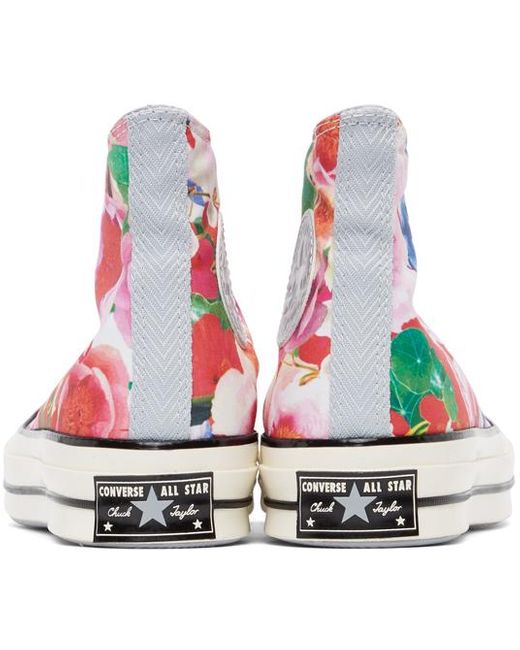 Converse キャンバス マルチカラー フローラル Chuck 70 ハイカット スニーカー メンズ カラー ピンク メンズ Lyst