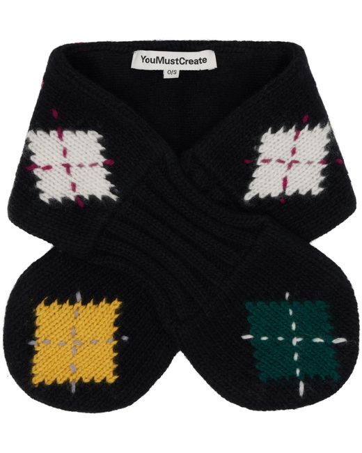 YMC Black Slot Scarf