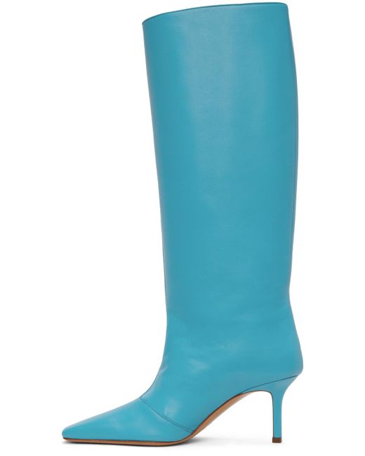Acne Blue Heel Boots