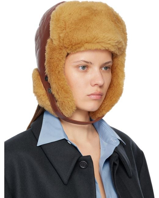 Acne Blue Shearling Hat