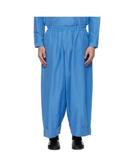 Toogood Blue 'The Baker' Trousers for men