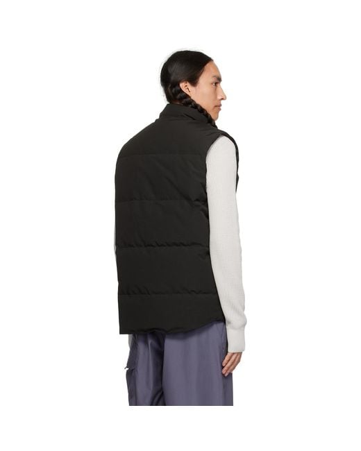 Canada Goose Black Freestyle Down Vest for men