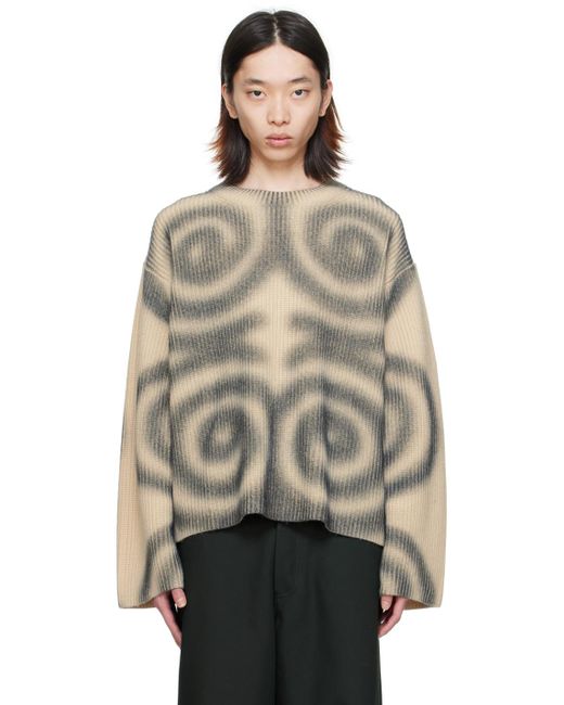 Nanushka Natural Off-white & Black Maura Sweater for men