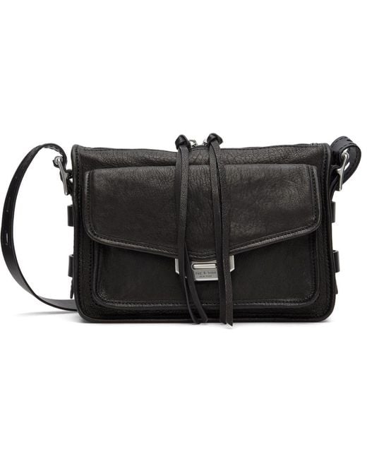 Rag & Bone Leather Ragbone Small Field Messenger Bag in Black Lyst