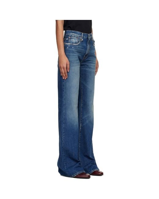 R13 Blue Loose Jane Jeans