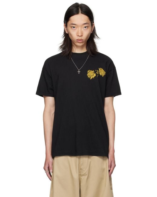 Willy Chavarria Black Proverb Easy T-shirt for men