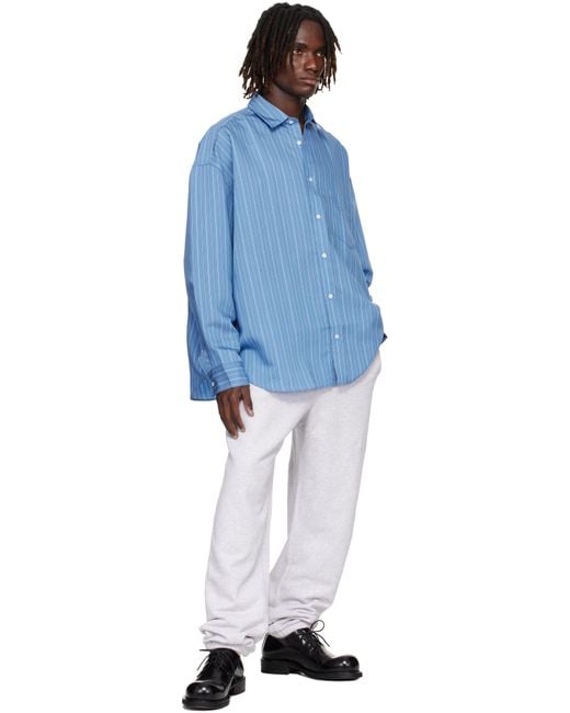 Acne Blue Button-Up Shirt for men