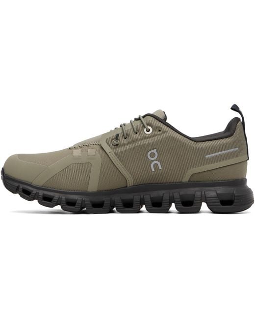 On Shoes Brown Khaki Cloud 6 Wp Sneakers for men