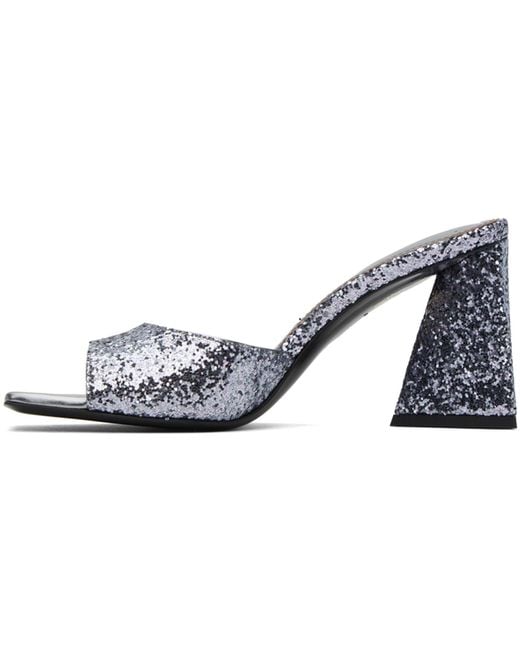 The Attico Black Mini Devon Mules