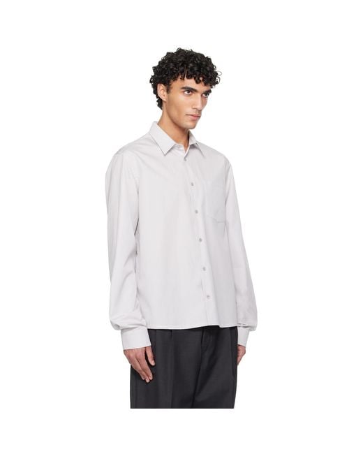 Rier White Popeline Shirt for men
