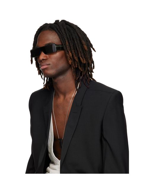 Rick Owens Black Gethshades Sunglasses for men