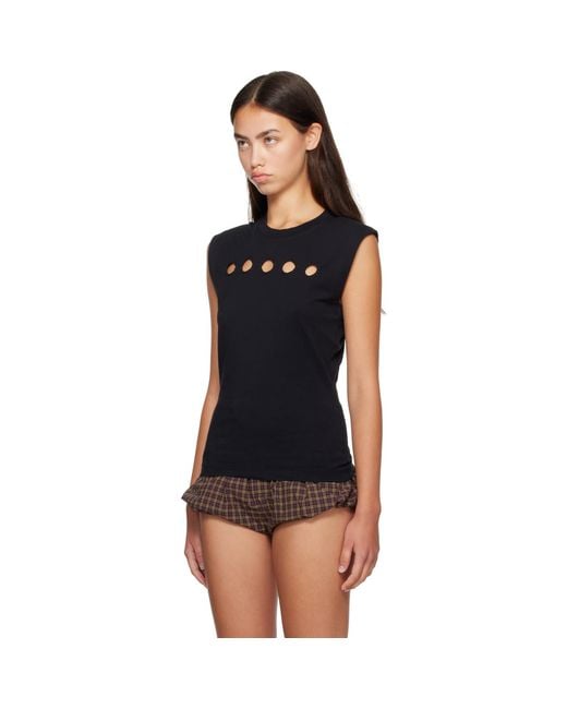 Marni Black Jersey Tank Top