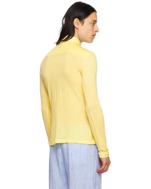 Carlota Barrera Yellow Buttoned Shirt for men
