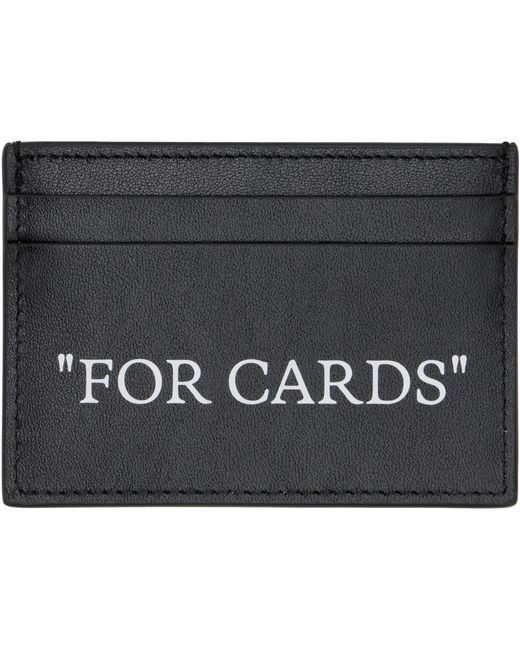 Off-White c/o Virgil Abloh Black Off- Quote Card Holder for men