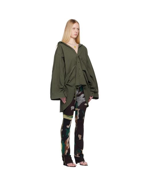OTTOLINGER Green Liberated Double Overshirt