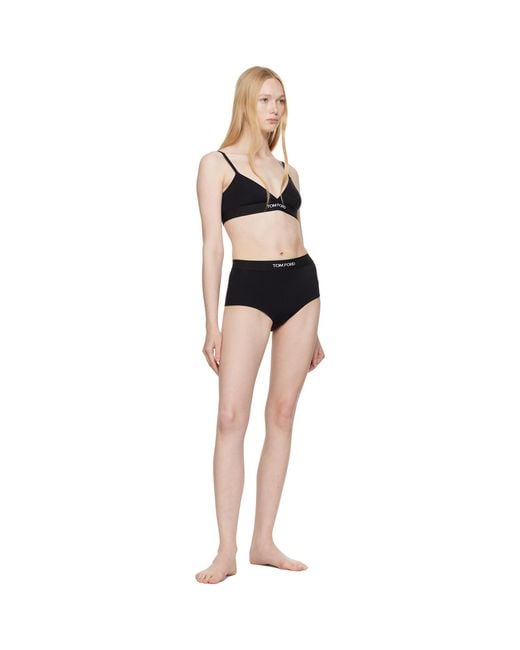 Tom Ford Black Modal Signature Bra