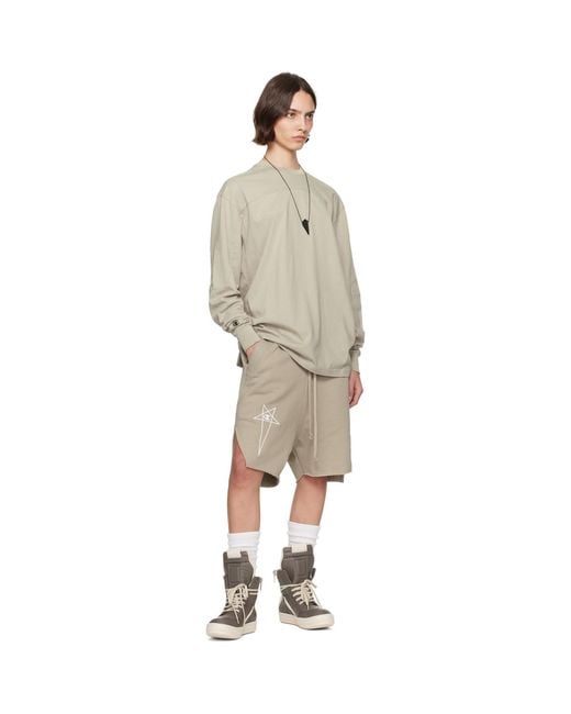 Rick Owens Natural Off- Champion Edition Girdered T-Shirt