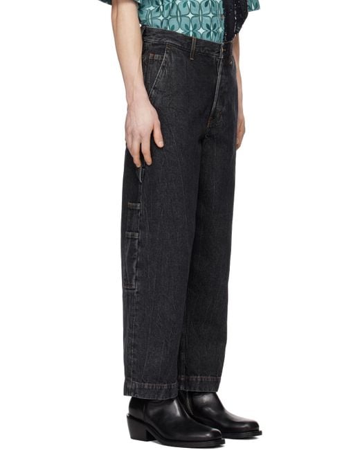 Dries Van Noten Black Loose-fit Jeans for men