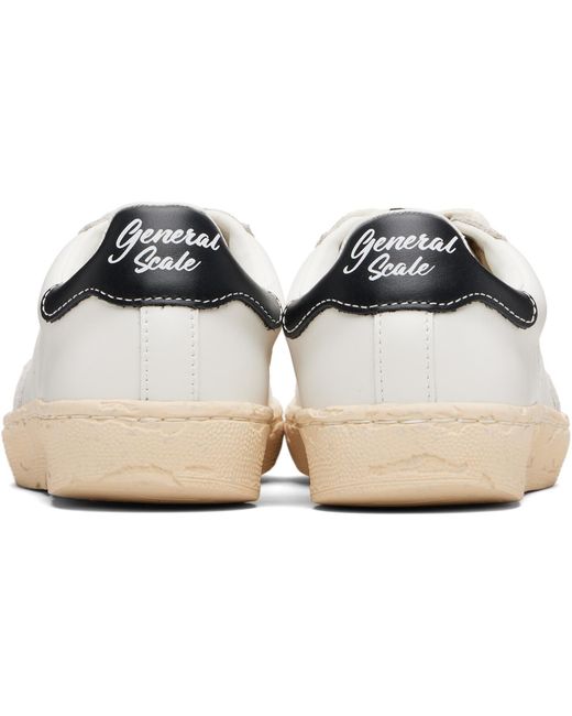 Maison Mihara Yasuhiro Black 'Francis' Past Sole Mixed Material Low-Top Sneakers for men