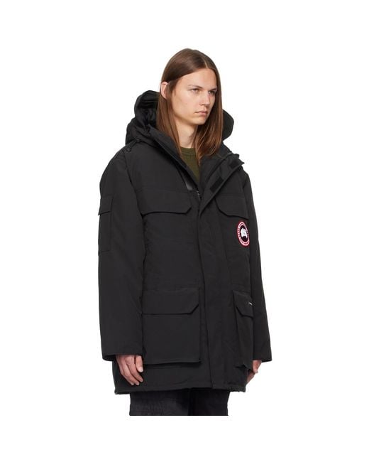 Canada Goose Black Expedition Parka Jacket For Extreme Weather Conditions for men
