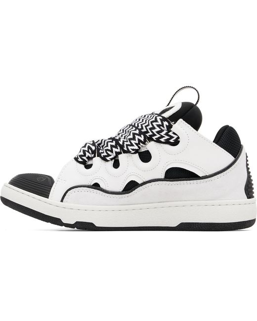 Baskets Curb Blanches Lanvin pour homme en coloris Black