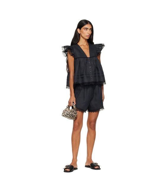 Ganni Metallic Leopard Grained Mini Bou Bag