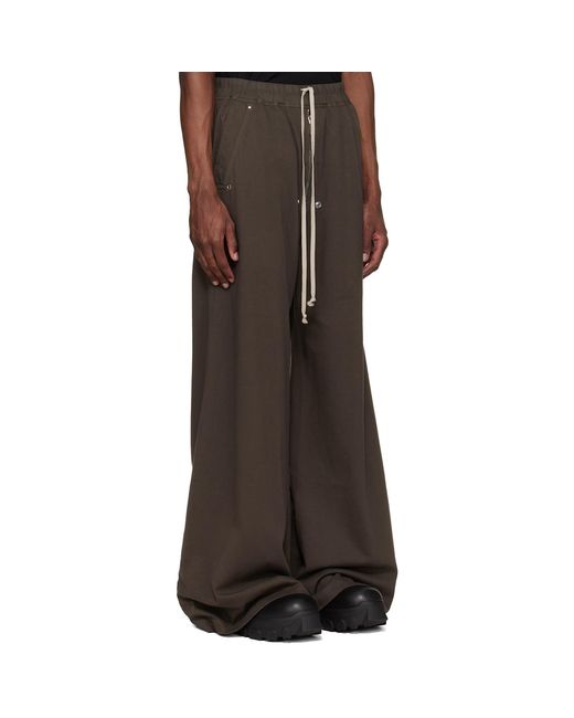 Rick Owens Brown Temple Geth Belas Sweatpants for men