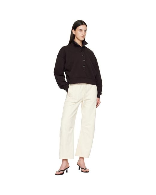 Citizens of Humanity Black Mirelle Funnel Neck Polo