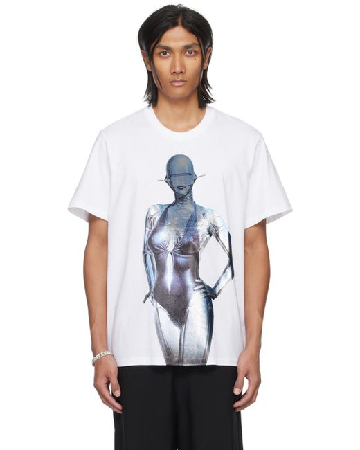 T-shirt sexy robot blanc Stella McCartney pour homme en coloris White