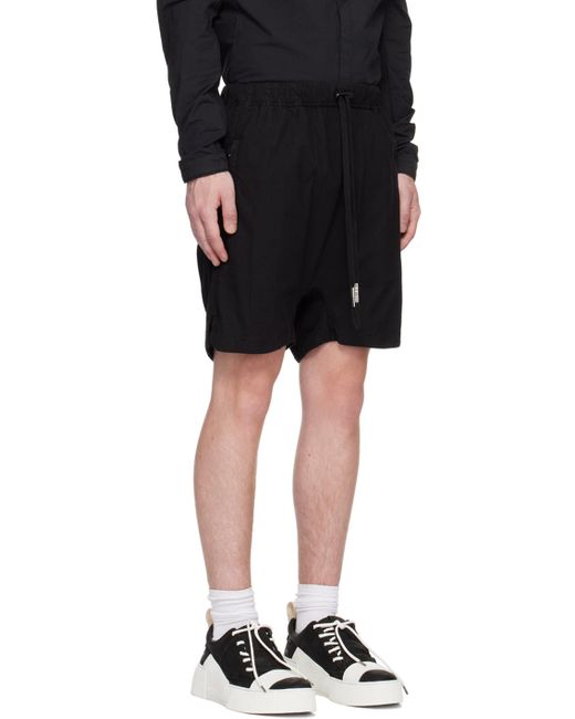 Boris Bidjan Saberi Black P7.1 Shorts for men