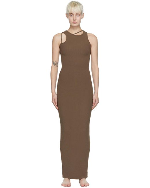 Skims Brown Modal Maxi Dress | Lyst Canada