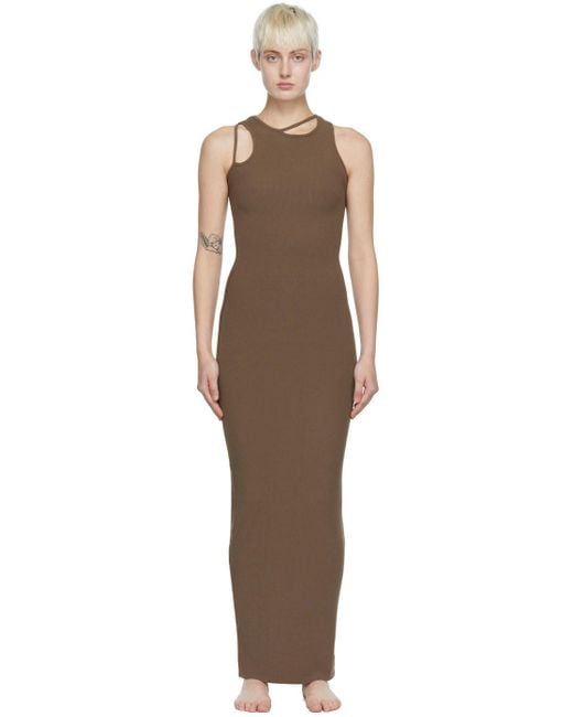 Skims Brown Modal Maxi Dress | Lyst Canada