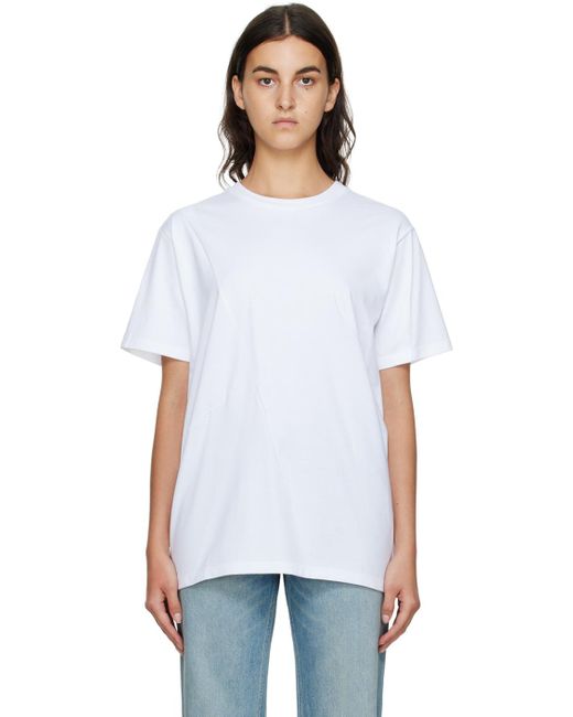 Gauchère White Pleated T-shirt