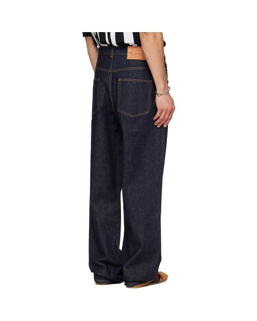 Moschino Blue Four-Pocket Jeans for men