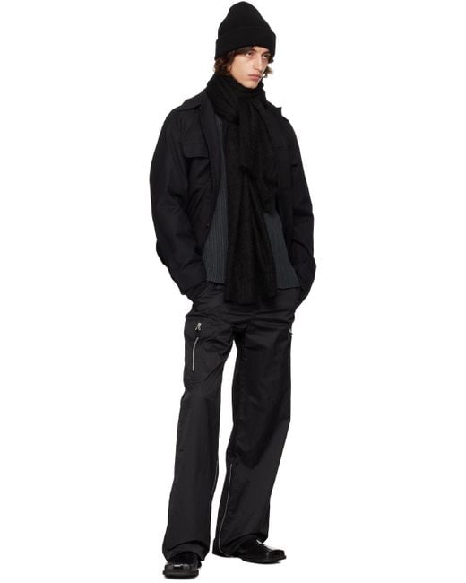 Our Legacy Black Dropped Shoulder Turtleneck for men