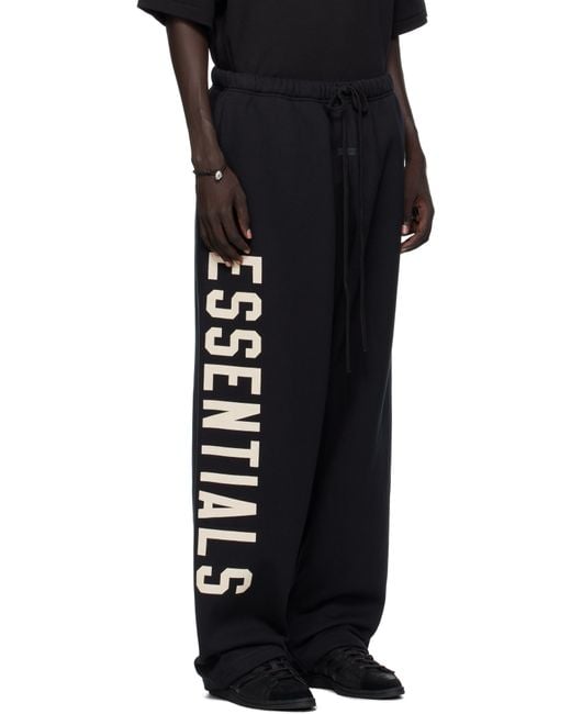 Fear Of God Black Lounge Fleece Sweatpants for men