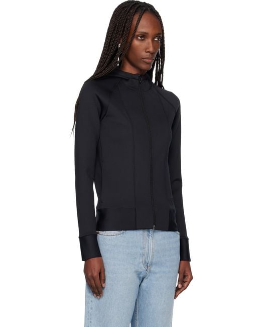 Valentino Black Embossed Logo Hoodie