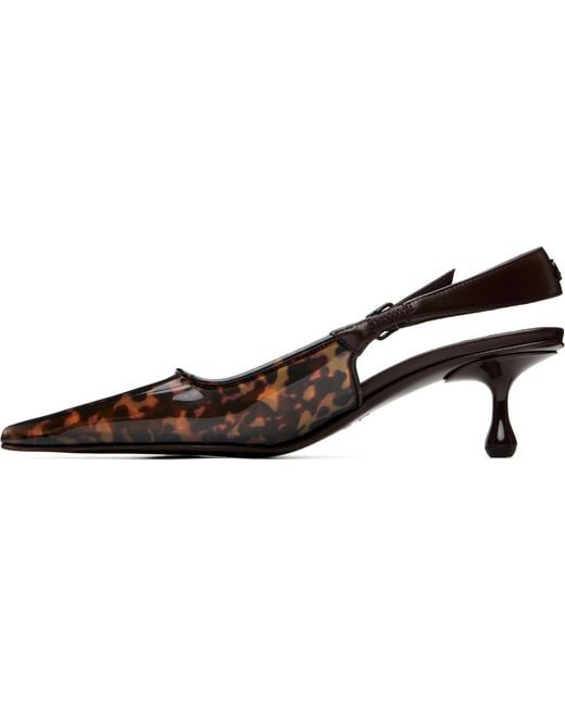 Jimmy Choo Brown Amel 50 Tortoiseshell Heels