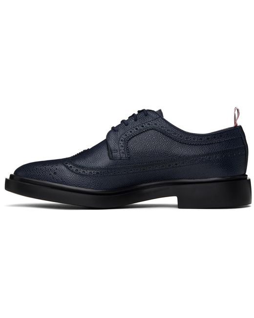 Thom Browne Blue Thom E Rubber Sole Longwing Brogues for men