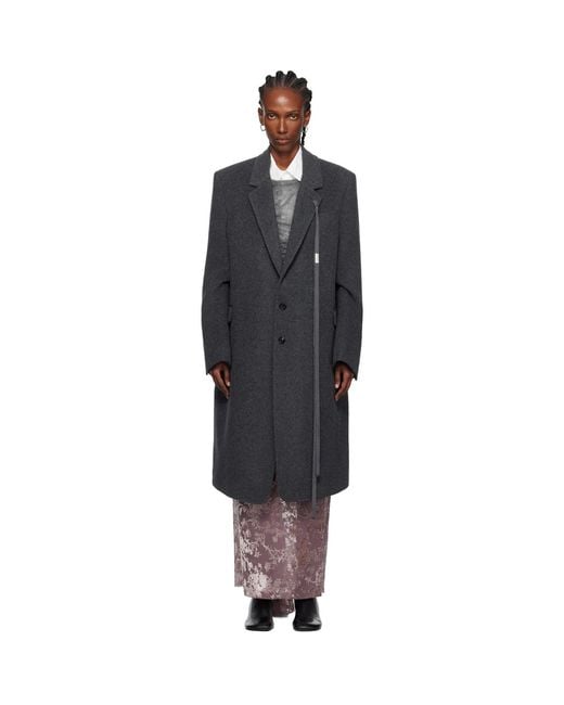 Ann Demeulemeester Black Viv High Comfort Tailored Coat