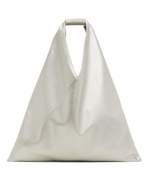 MM6 by Maison Margiela Gray Classic Faux-Leather Tote