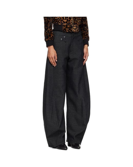 R13 Black Janine Trousers