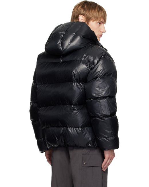 Wooyoungmi Black Hood Goose Down Jacket for men
