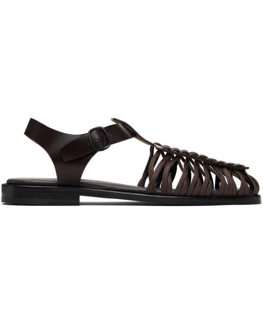 Hereu Black Alaro Sandals for men