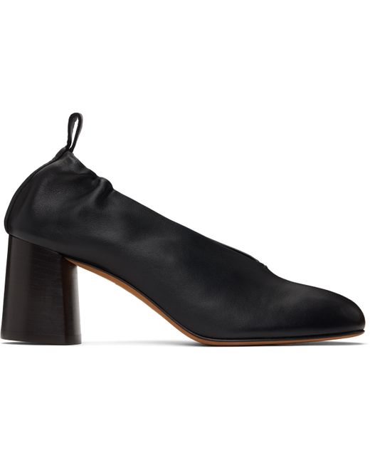 3.1 Phillip Lim Black Nadia Ruched Heels